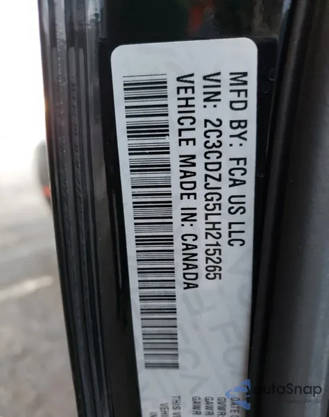 2020 Dodge Challenger Gt from USA, damaged, VIN 2C3CDZJG5LH215265